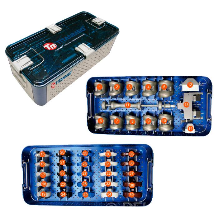 E03990 DIAMOND Комплект инструментов для эндопротезирования коленного  ....  Москва