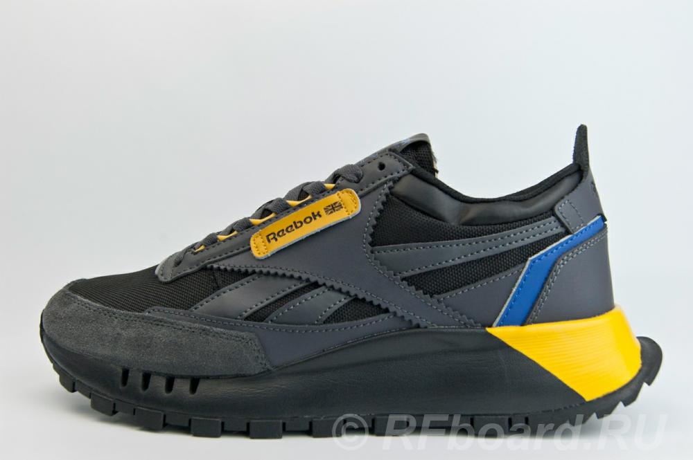 Кроссовки Reebok legacy black yellow.  Москва