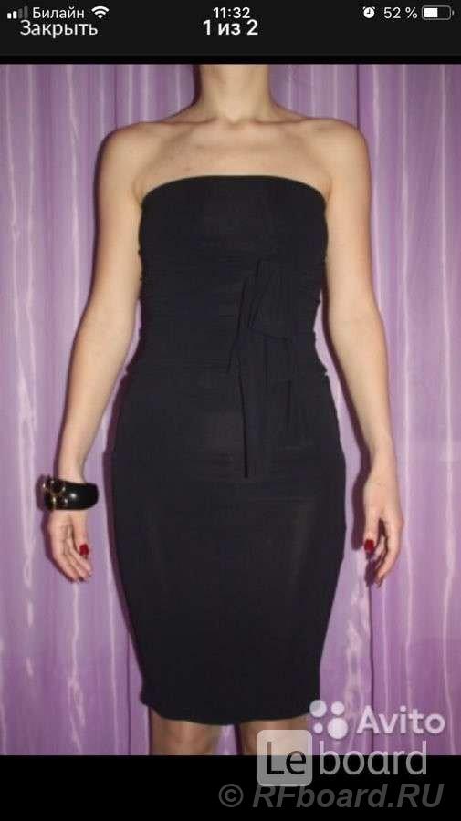 Платье новое peg италия м 46 чёрное футляр сарафан по фигуре вечернее  ....  Москва